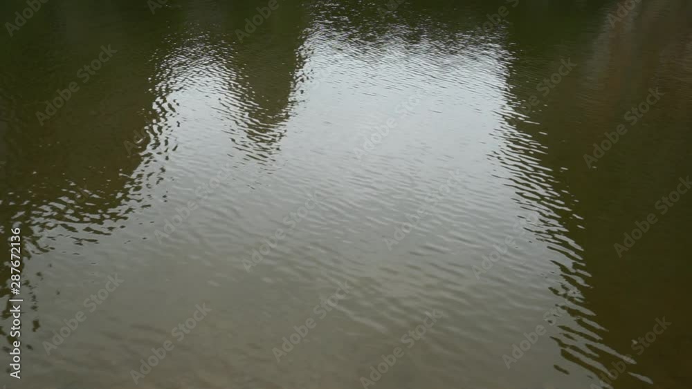Wave Water flow In the river Wave Water flow In the river