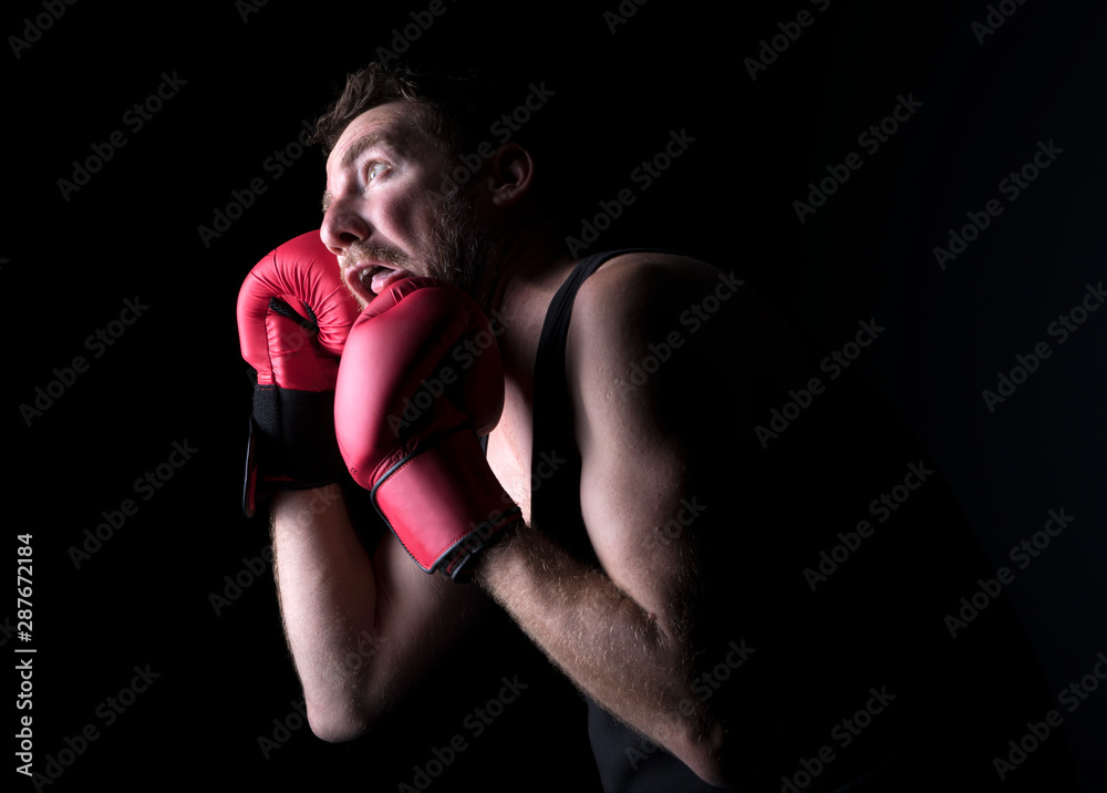 Furious Man With Boxing Gloves