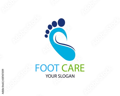 Foot care logo or icon template vector design
