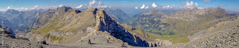 mountain view in the alps