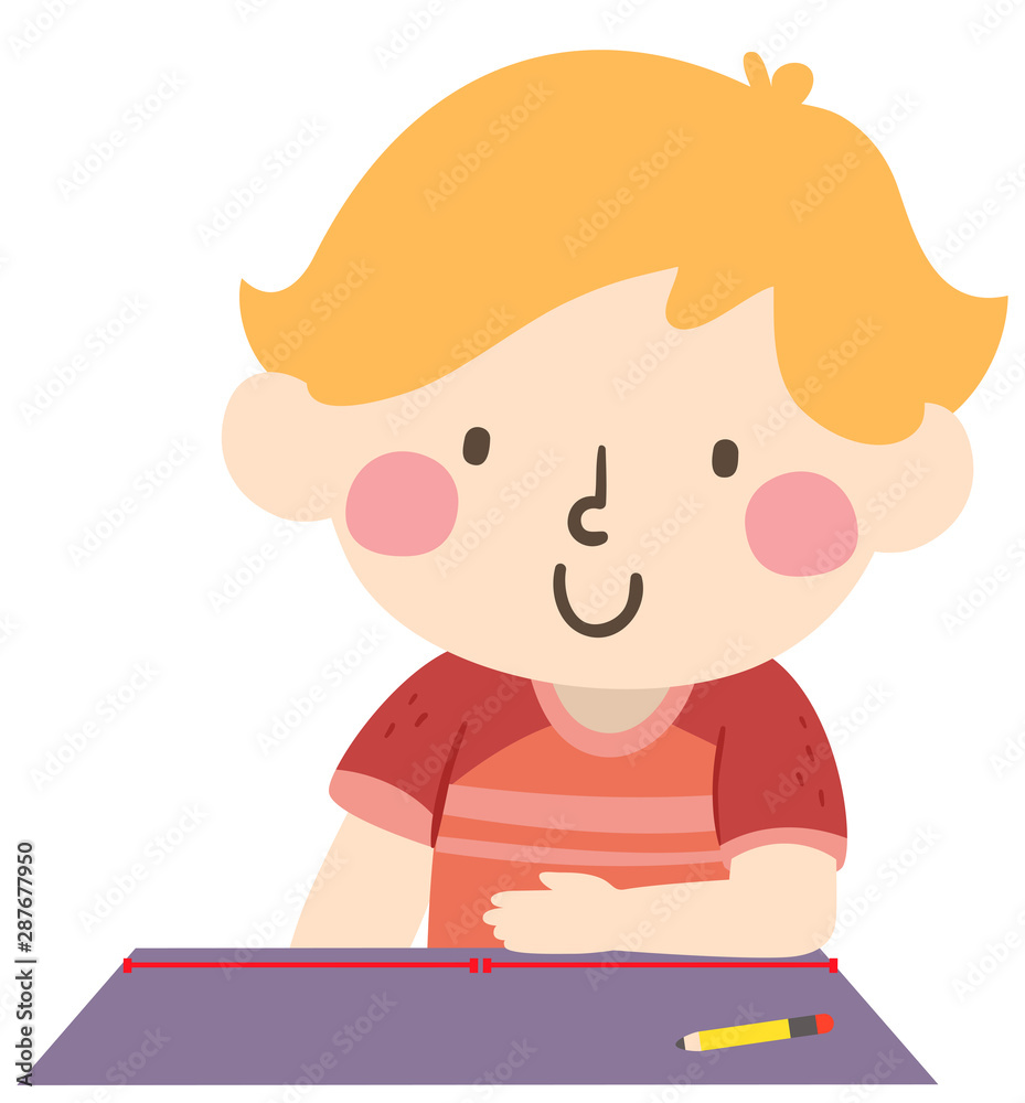 Kid Boy Arbitrary Non Standard Cubit Illustration Kid Boy Arbitrary Non Standard Cubit Illustration