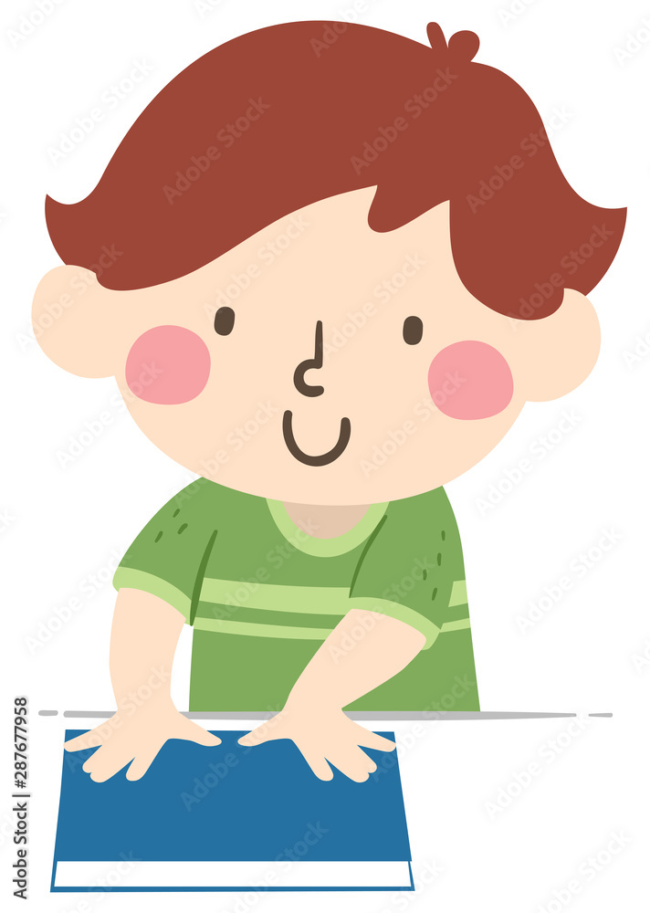 Kid Boy Arbitrary Hand Span Illustration Kid Boy Arbitrary Hand Span Illustration