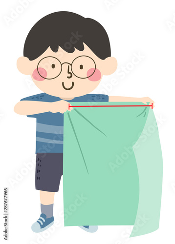 Kid Boy Arbitrary Non Standard Yard Illustration