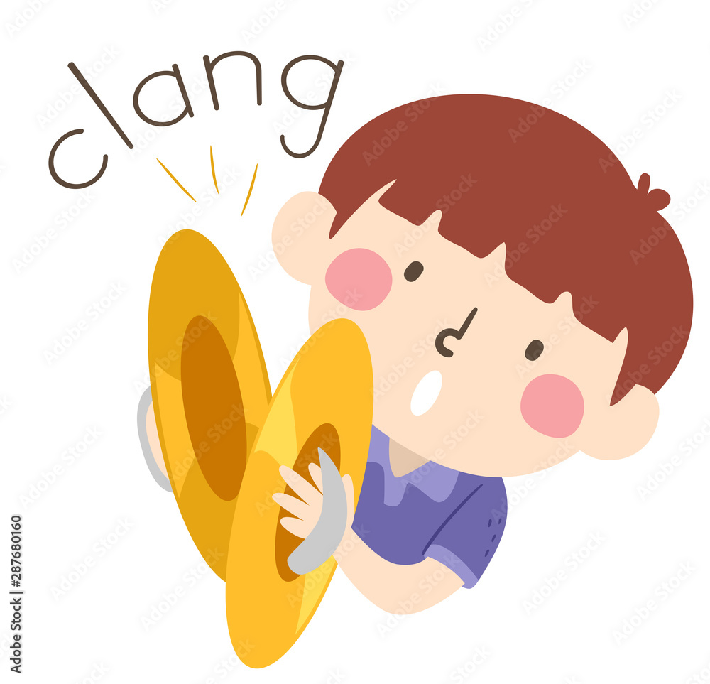 Kid Boy Cymbals Onomatopoeia Sound Clang Kid Boy Cymbals Onomatopoeia Sound Clang