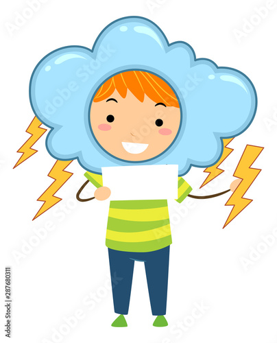 Kid Boy Weather Lightning I...