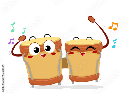 Mascot Bongos Illustration