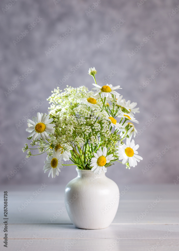 custom made wallpaper toronto digitalImage with daisies.