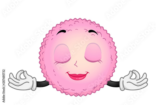 Mascot Egg Cell Yoga Illust...