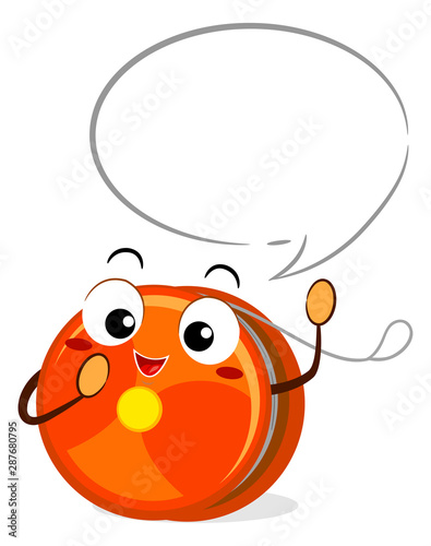 Mascot Yoyo Speech Bubble I...