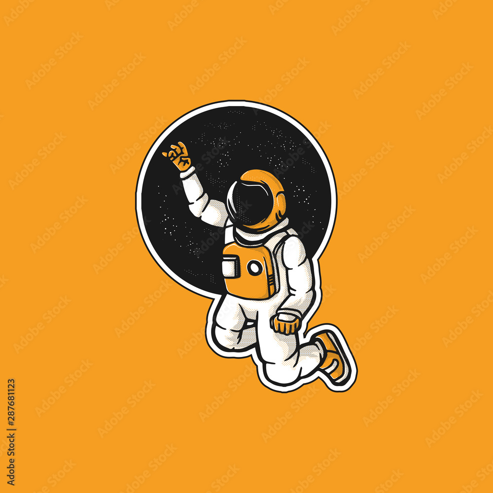vector illustration of a astronaut vector illustration of a astronaut