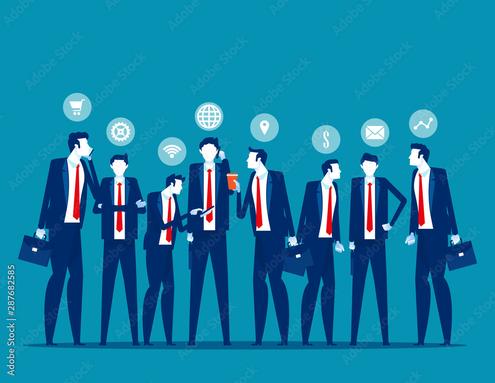 Group of business colleagues. Concept business teamwork vector illustration, Together, flat cartoon character style. Group of business colleagues. Concept business teamwork vector illustration, Together, flat cartoon character style.