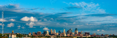 skyline at sunset
