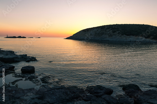 Tramonto alla spiaggia di Cala Sapone, Sant'Antioco