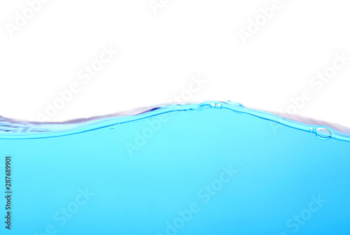  The surface of the water On a white background 