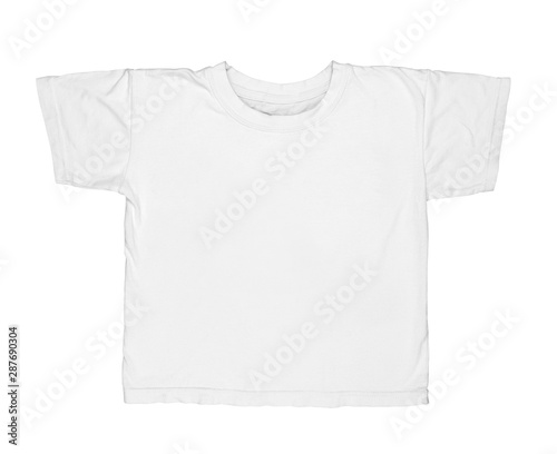 white t-shirt baby on isolated white background