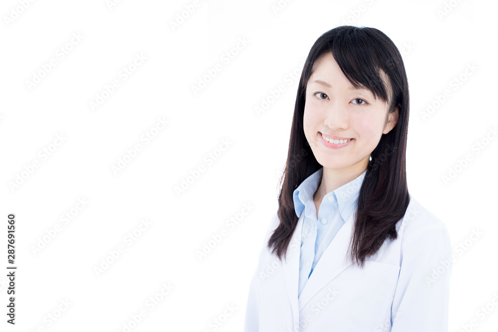 Young female doctor isolated on white background Young female doctor isolated on white background