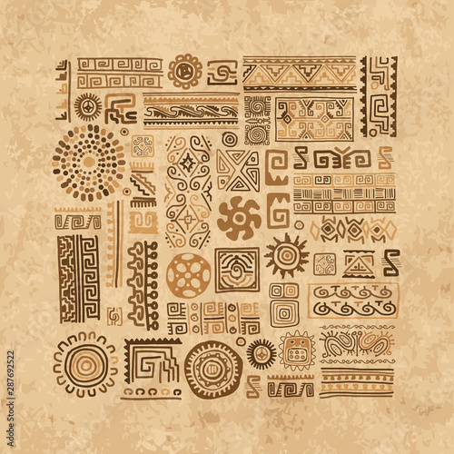 Ethnic handmade ornament for your design