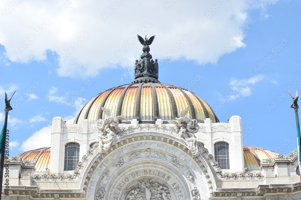 bellas artes monument at mexico city