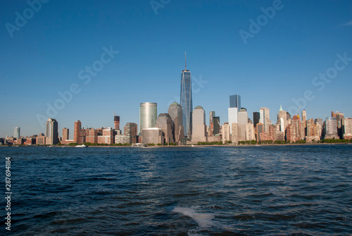 Blick zur Skyline von Manhattan  New York City - USA