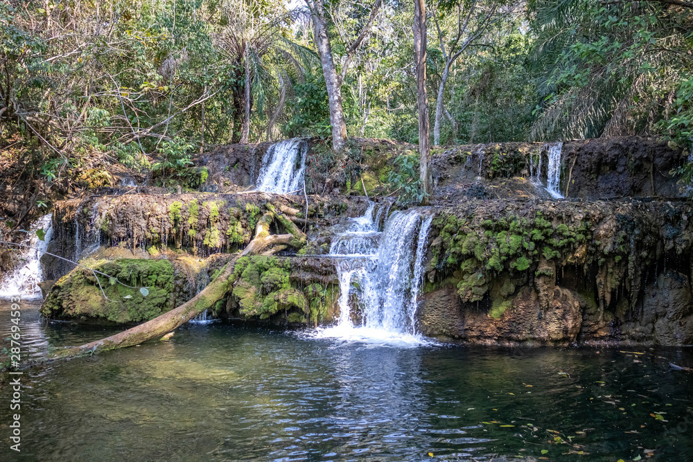 Fototapeta premium waterfalls in the middle of the brazilian jungle