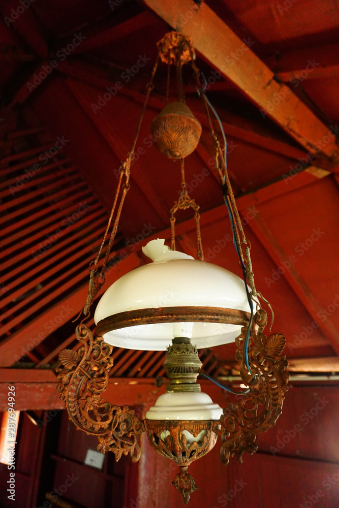 Old lights in traditional Javanese houses