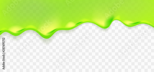 Realistic green sticky slime