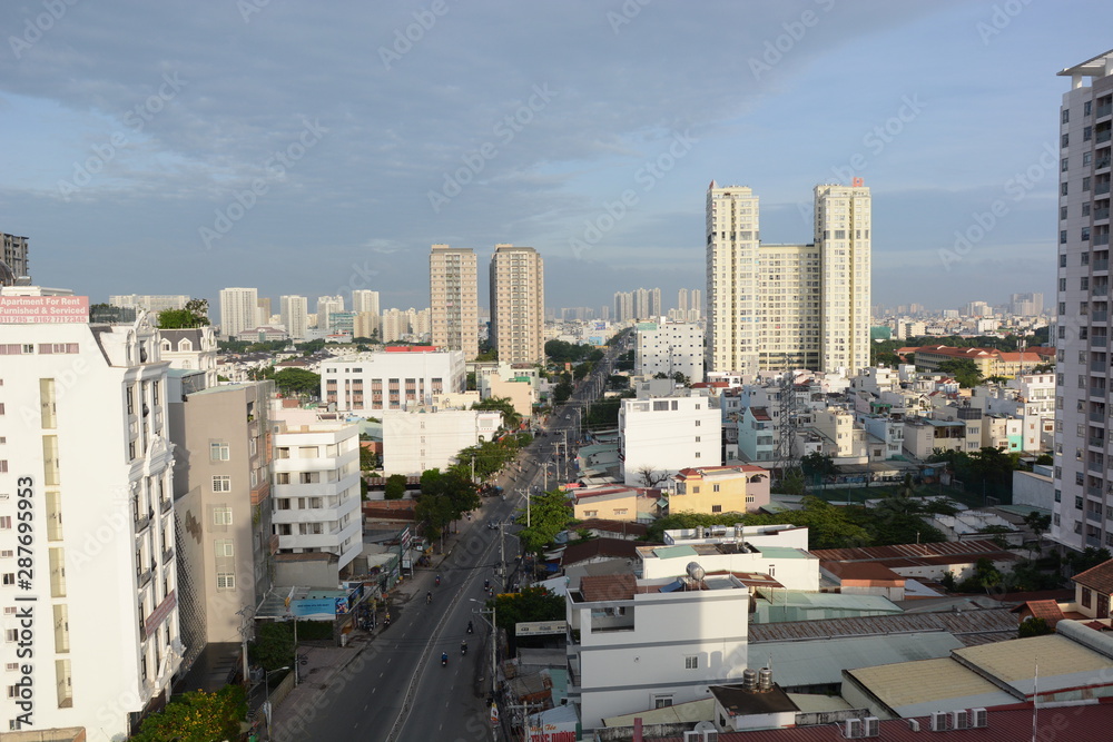 Fototapeta premium view of the city