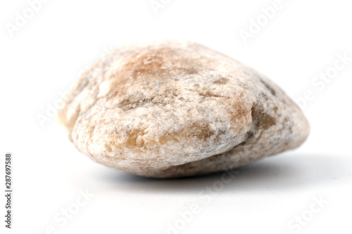 Stones with soft shadow on white background.