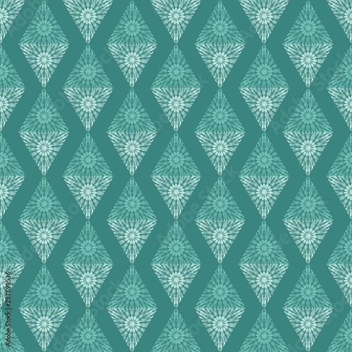 pattern of triangles . background menthol