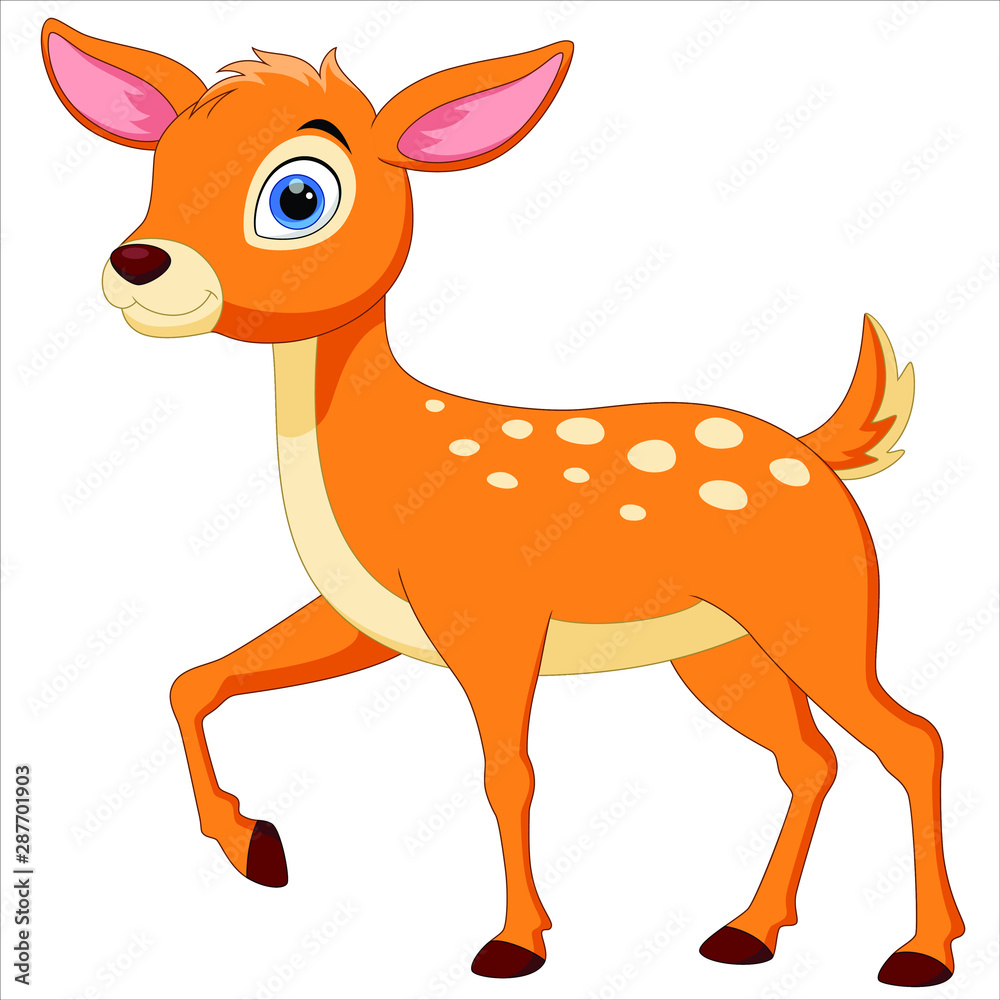 Cute deer cartoon