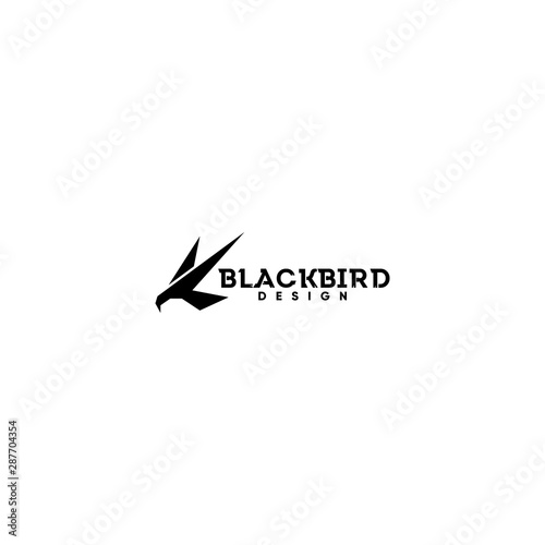 blackbird logo design vector logo