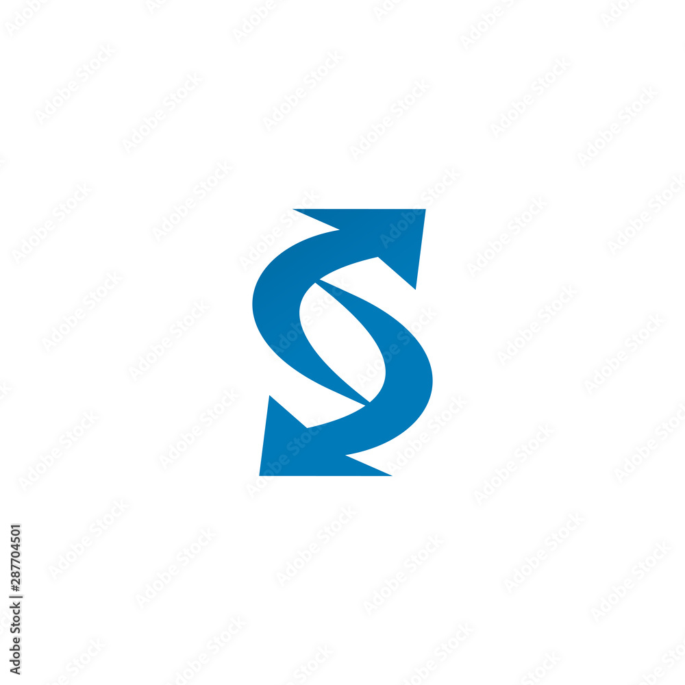 S letter arrow initial logo design vector template S letter arrow initial logo design vector template
