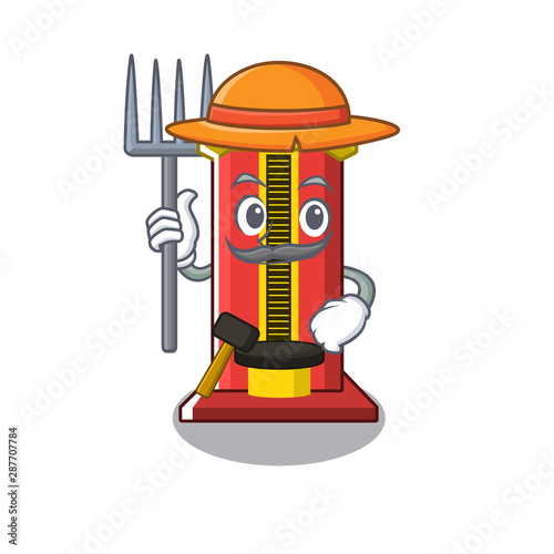 Farmer hammer cartoon shaped character game machine
