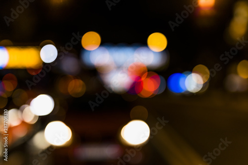 Fuzzy colorful bokeh background with blurred defocused lights © Freepik