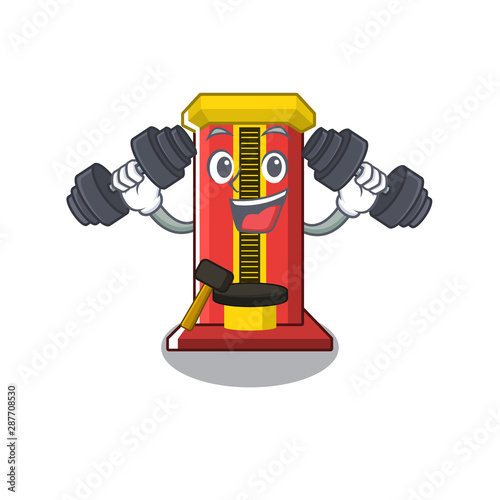 Fitness hammer cartoon shaped character game machine