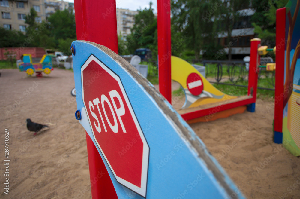 Red road sign Red road sign