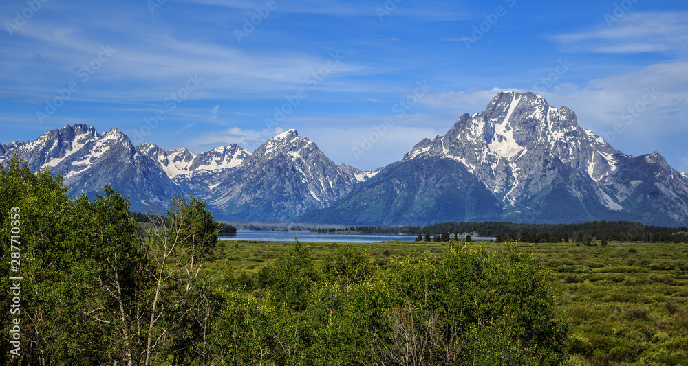Grand Tetons from Willow Flats