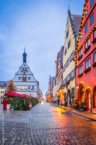 Rothenburg ob der Tauber  Bavaria  Germany
