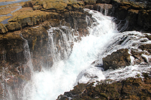 ALOFAAGA blowholes in the village of Taga on south-west Savaii are wave power in its purest form, as they propel a roaring jet of water hundreds of feet up into the air.  photo