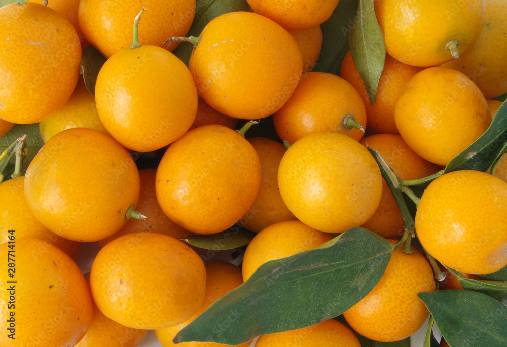 Kumquat fruits background Kumquat fruits background