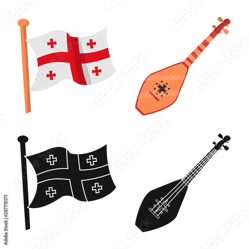 Vector design of culture and sightseeing icon. Set of culture and originality vector icon for stock.