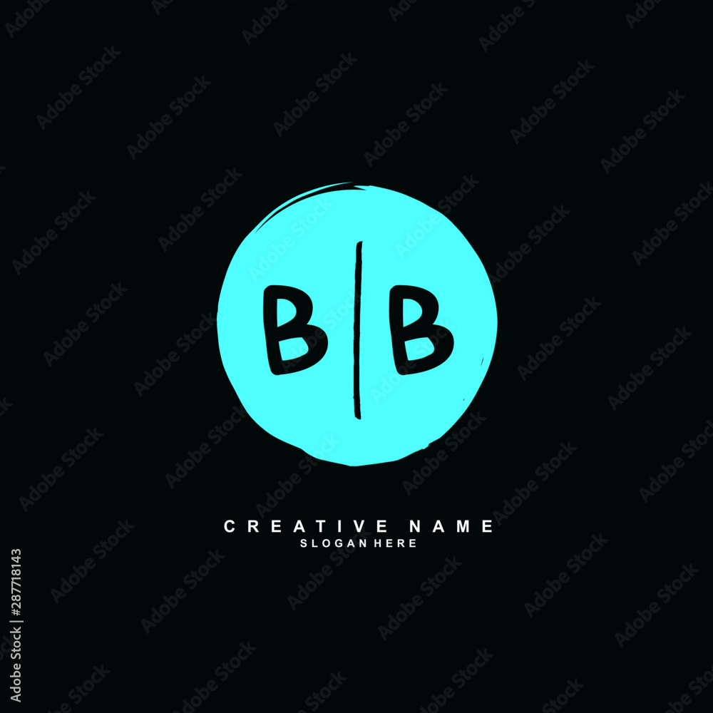 B BB Initial logo template vector. Letter logo concept with background template. B BB Initial logo template vector. Letter logo concept with background template.