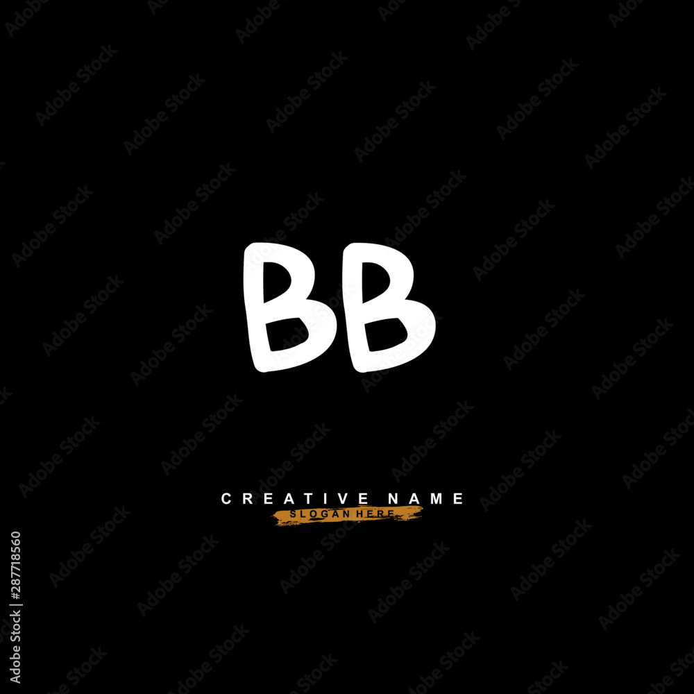 B BB Initial logo template vector. Letter logo concept with background template. B BB Initial logo template vector. Letter logo concept with background template.