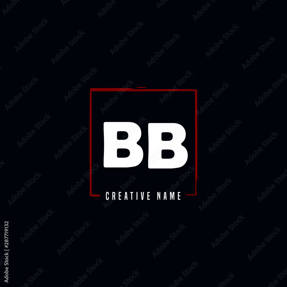 B BB Initial logo template vector. Letter logo concept with background template. B BB Initial logo template vector. Letter logo concept with background template.