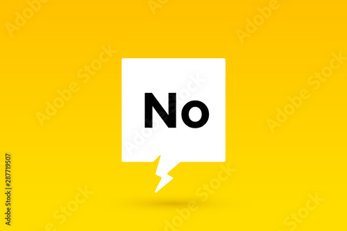 No. Banner, speech bubble, poster and sticker concept