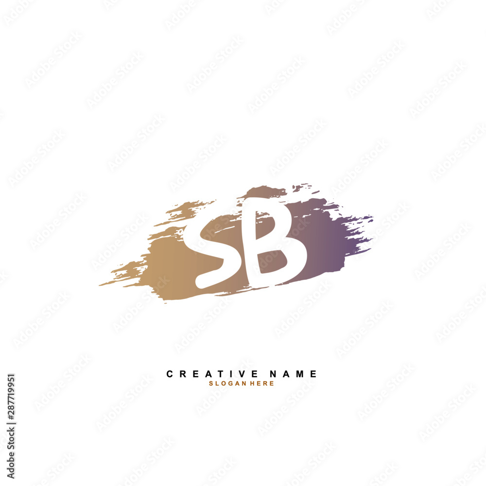 S B SB Initial logo template vector. Letter logo concept with background template. S B SB Initial logo template vector. Letter logo concept with background template.