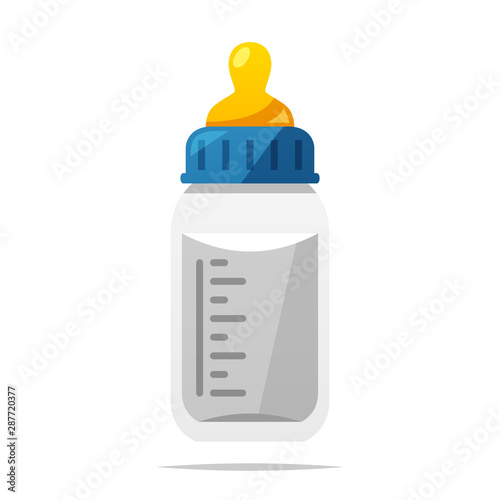 Baby bottle vector isolated illustration