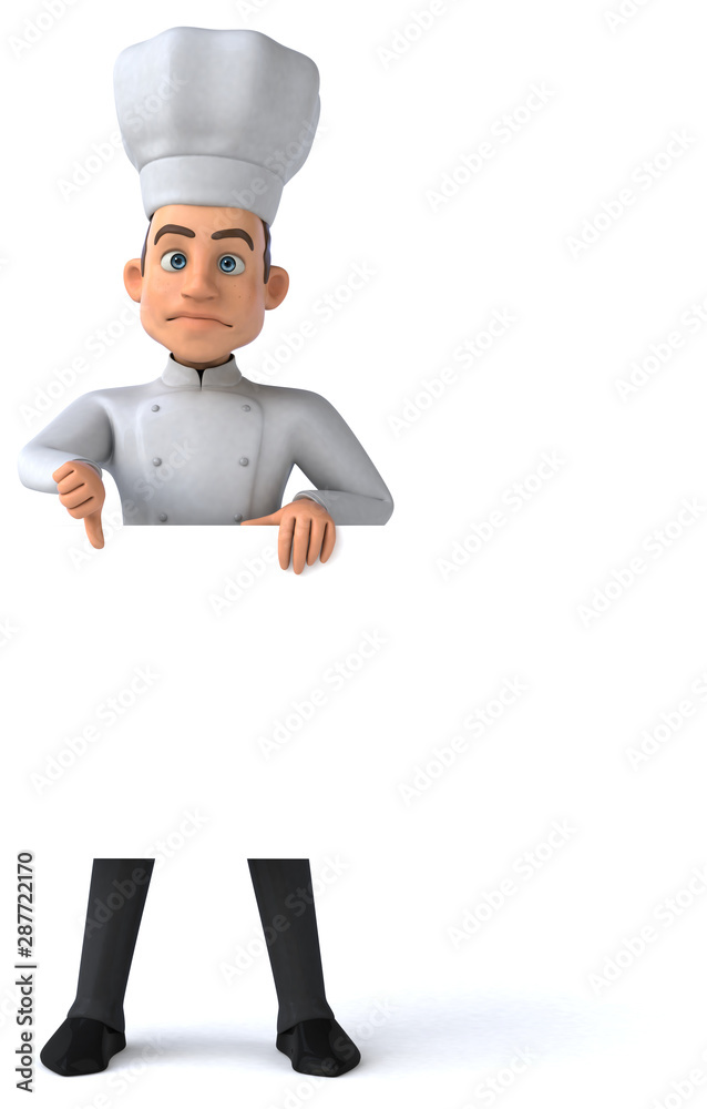 Fun chef - 3D Illustration