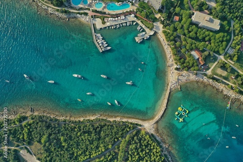 swimming pool in tropical resort