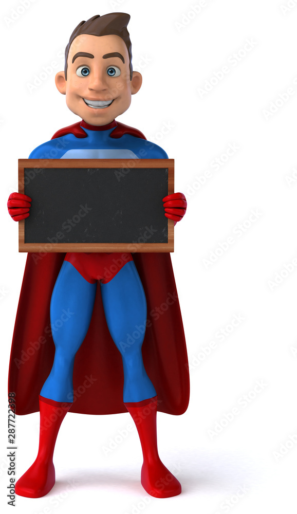 Fun superhero - 3D Illustration Fun superhero - 3D Illustration